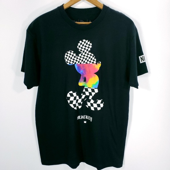 checkerboard mickey mouse shirt